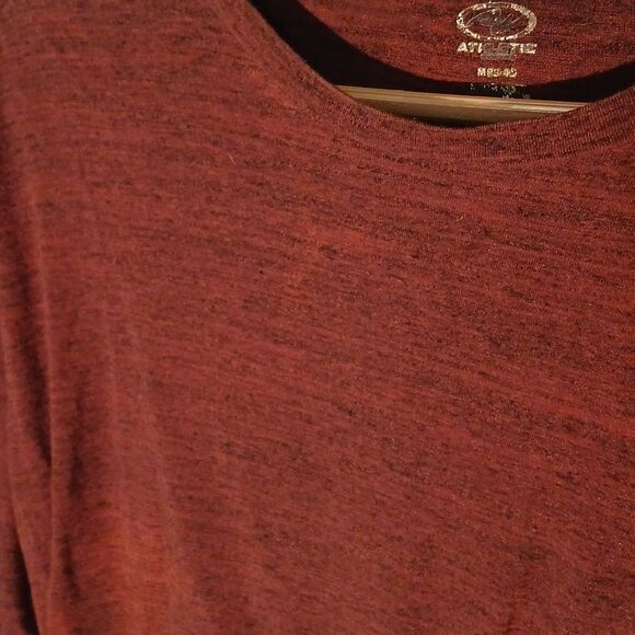 Men's Maroon Long Sleeve Top RL17 - Picture 5 of 5